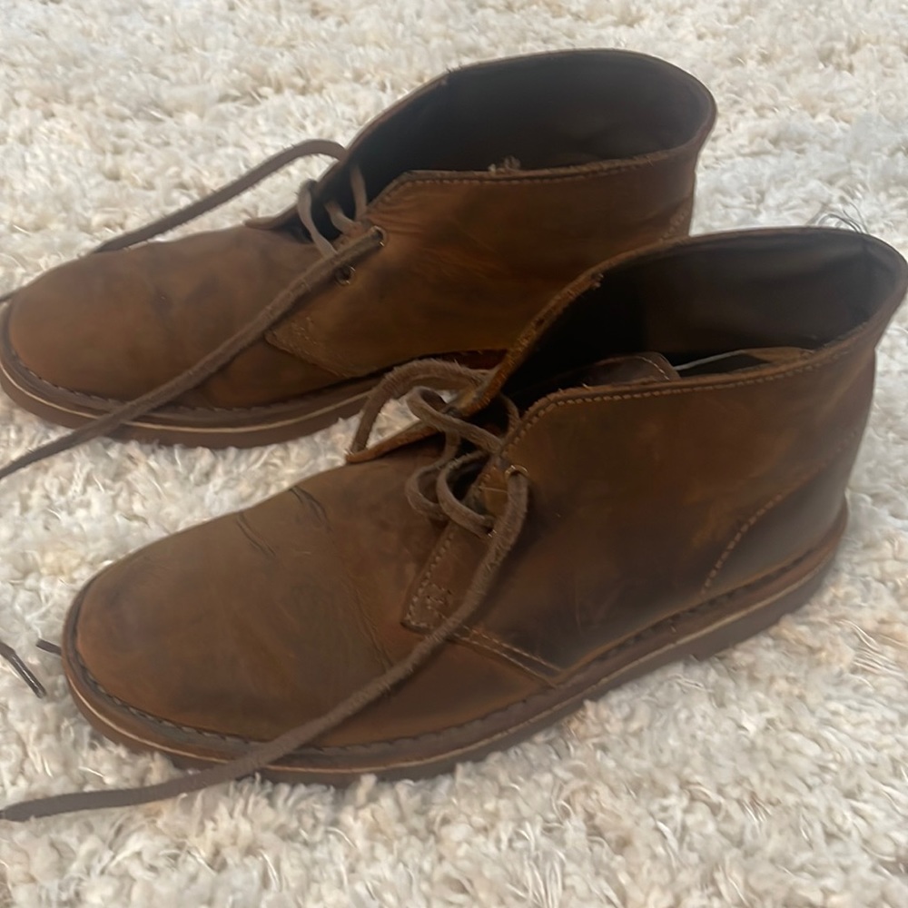 Clarks Brown Suede Ankle Boots